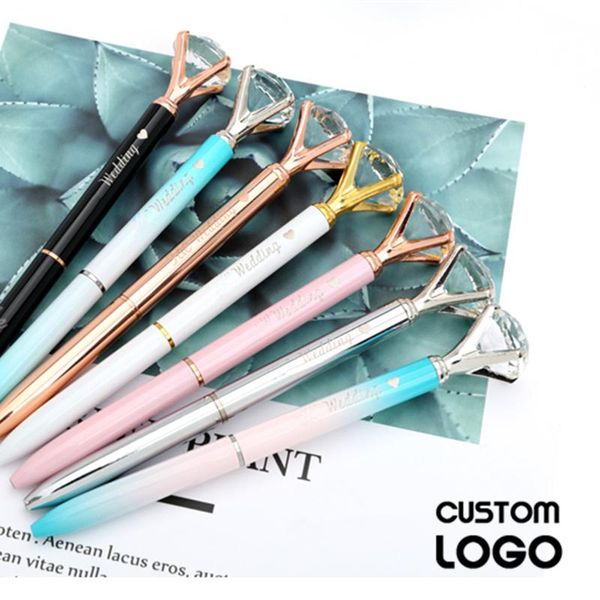 big carat diamond crystal pen gem ballpoint custom logo advertising ball pens for school student stationery office supplies, Blue;orange
big carat diamond crystal pen gem ballpoint custom logo advertising ball pens for school student stationery office supplies, Blue;orange