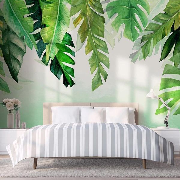 wallpapers custom mural wallpaper hand painted watercolor leaves green banana leaf interior living room bedroom background wall painting 3d
wallpapers custom mural wallpaper hand painted watercolor leaves green banana leaf interior living room bedroom background wall painting 3d