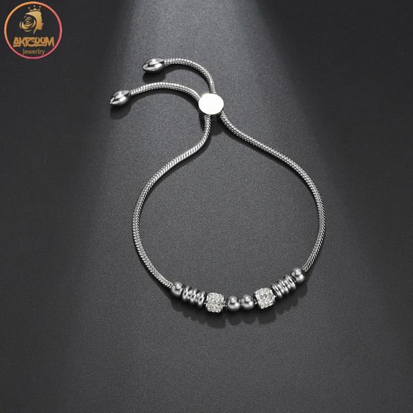 charm bracelets akizoom fashion style round snake chain silver adjustable stainless steel bracelet for women drop party gift, Golden;silver
charm bracelets akizoom fashion style round snake chain silver adjustable stainless steel bracelet for women drop party gift, Golden;silver