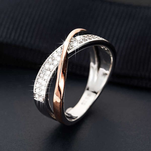 classic two tone x crossing finger rings female fashion micro paved cz crystal rings women silver color wedding rings jewelry p0818
classic two tone x crossing finger rings female fashion micro paved cz crystal rings women silver color wedding rings jewelry p0818
