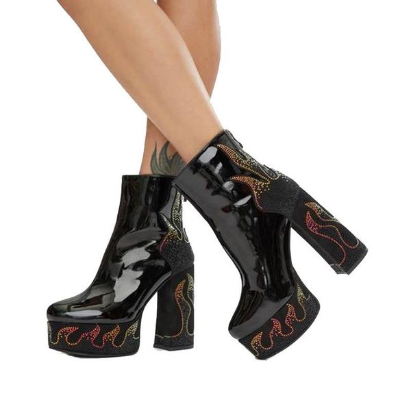 boots 2021 brand designer mixed colors women short flame zipper-sid platform boot ladies shoes diamonds big size 34-41, Black
boots 2021 brand designer mixed colors women short flame zipper-sid platform boot ladies shoes diamonds big size 34-41, Black
