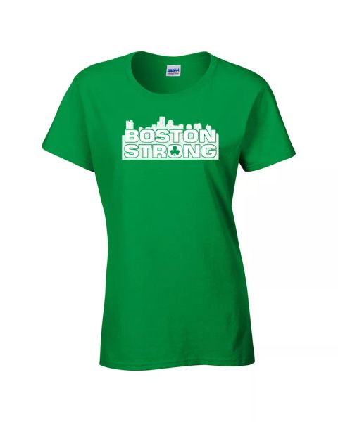 Boston Strong CITY SKYLINE St Patrick's Day Irish Paddy's Ladies Tee Shirt 696, White;black
Boston Strong CITY SKYLINE St Patrick's Day Irish Paddy's Ladies Tee Shirt 696, White;black