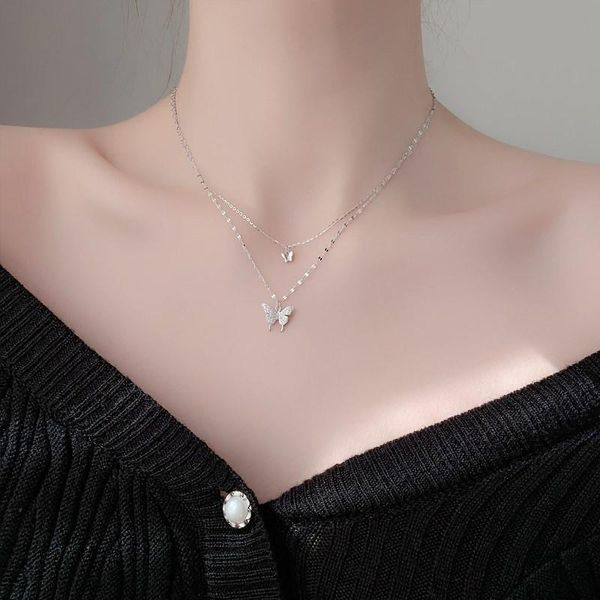 chokers fashion women necklace double layer minimalist butterfly pendant choker romantic gift for girl anniversary party styling jewelry, Golden;silver
chokers fashion women necklace double layer minimalist butterfly pendant choker romantic gift for girl anniversary party styling jewelry, Golden;silver