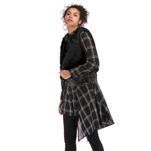 women's fur & faux e-baihui women fashion casual plush coat solid color hairy winter regular v-neck warm vest outwear sleeveless l, Black
women's fur & faux e-baihui women fashion casual plush coat solid color hairy winter regular v-neck warm vest outwear sleeveless l, Black