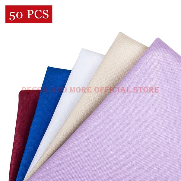 table napkin 50pcs 19inch el wedding napkins white decoration polyester dining plain dyed handkerchief cloth 48cm wholesale
table napkin 50pcs 19inch el wedding napkins white decoration polyester dining plain dyed handkerchief cloth 48cm wholesale