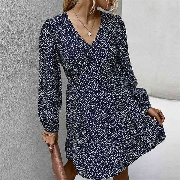 vintage leopard polka dot dress women autumn winter long sleeve office lady elegant casual ladies short 210427, Black;gray
vintage leopard polka dot dress women autumn winter long sleeve office lady elegant casual ladies short 210427, Black;gray