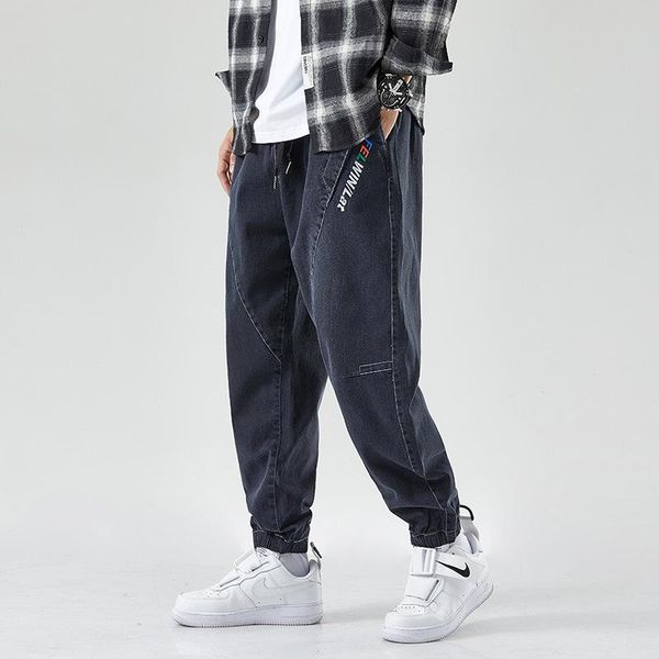 men's pants autumn street hip hop modern fashion casual loose large harlan bermuda jeans calcium wear, Black
men's pants autumn street hip hop modern fashion casual loose large harlan bermuda jeans calcium wear, Black