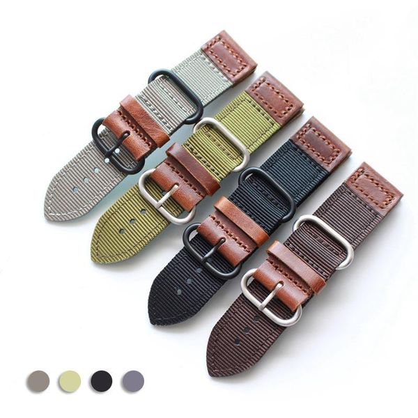 watch bands watchband for 20 22 24mm antique military strap leather nylon vintage wristband fashion bracelet men, Black;brown
watch bands watchband for 20 22 24mm antique military strap leather nylon vintage wristband fashion bracelet men, Black;brown