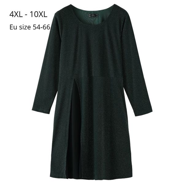 dresses plus size 10xl 8xl 6xl 4xl women long sleeve spring dress femme o-neck metallic fabirc patchwork chiffon slim dresses for mjuer, Black;gray
dresses plus size 10xl 8xl 6xl 4xl women long sleeve spring dress femme o-neck metallic fabirc patchwork chiffon slim dresses for mjuer, Black;gray
