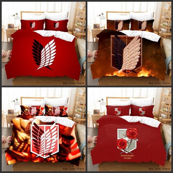 bedding sets anime attack on titan duvet cover 3d print set cartoon comforter bedclothes bed linen boys twin size
bedding sets anime attack on titan duvet cover 3d print set cartoon comforter bedclothes bed linen boys twin size