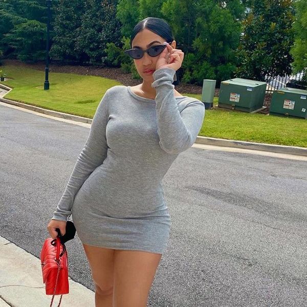 casual dresses knitted dress for women bodycon mini long sleeve o-neck autumn 2021 night club elegant birthday ladies baddie clothing, Black;gray
casual dresses knitted dress for women bodycon mini long sleeve o-neck autumn 2021 night club elegant birthday ladies baddie clothing, Black;gray