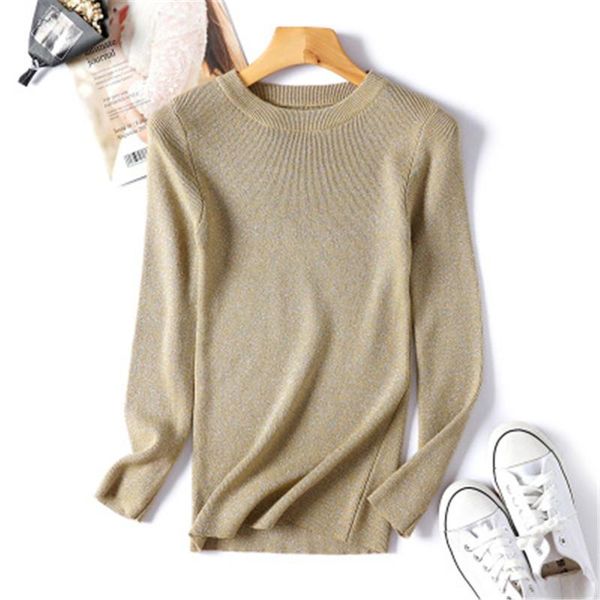 shiny lurex sweater women 2021 autumn winter knitted pullover korean jumper soft warm pull femme women's sweaters, White;black
shiny lurex sweater women 2021 autumn winter knitted pullover korean jumper soft warm pull femme women's sweaters, White;black