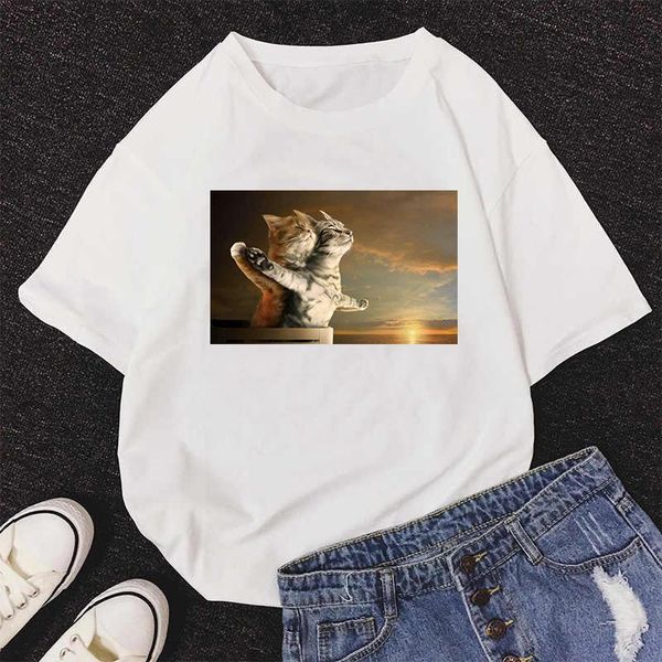 women's t-shirt harajuku kawaii funny print 90s aesthetic shirt womens basic casual tshirts loose plus size tees, White
women's t-shirt harajuku kawaii funny print 90s aesthetic shirt womens basic casual tshirts loose plus size tees, White