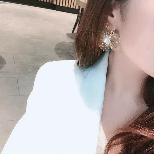 dangle & chandelier women flower earrings 2021 metal korea fashion jewelry romantic gold hollow pearls statement crystal drop earring brinco, Silver
dangle & chandelier women flower earrings 2021 metal korea fashion jewelry romantic gold hollow pearls statement crystal drop earring brinco, Silver