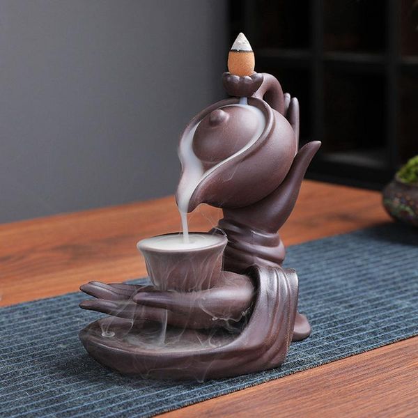 decorative objects & figurines ceramic waterfall incense burner buddha hand censer holder indoor smoke backflow fountain buddhist altar tabl
decorative objects & figurines ceramic waterfall incense burner buddha hand censer holder indoor smoke backflow fountain buddhist altar tabl