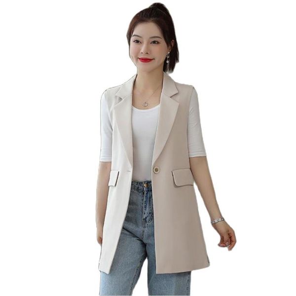 women's vests m-3xl classic long vest women elegant suit waistcoat spring autumn sleeveless jackets outerwear office lady slim gilet 20, Black;white
women's vests m-3xl classic long vest women elegant suit waistcoat spring autumn sleeveless jackets outerwear office lady slim gilet 20, Black;white