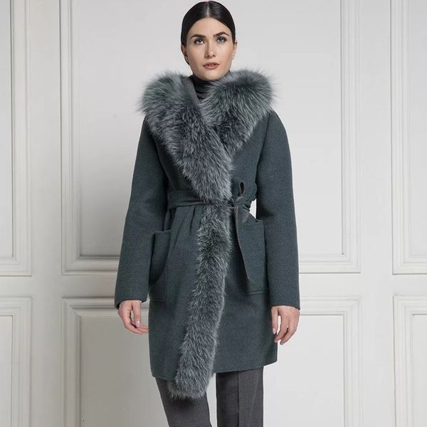 ckmorls fashion wool blend long real with natural fur collar women cashmere coat winter jacket manteau femme, Black
ckmorls fashion wool blend long real with natural fur collar women cashmere coat winter jacket manteau femme, Black
