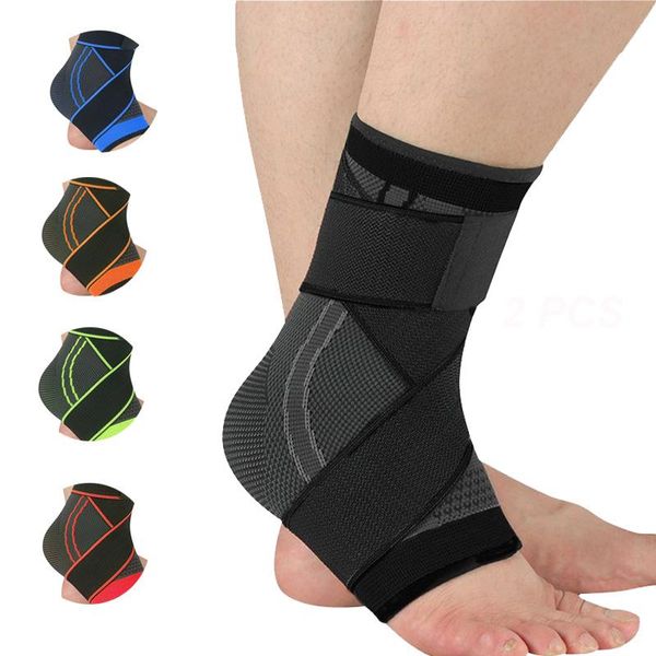 1pair nylon compression with bandage basketball football ankle support gym sports elastic brace protector foot straps belt, Blue;black
1pair nylon compression with bandage basketball football ankle support gym sports elastic brace protector foot straps belt, Blue;black