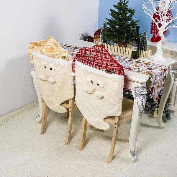chair covers creative christmas ornaments fabric santa claus table red hat decoration dinner cover 9.20
chair covers creative christmas ornaments fabric santa claus table red hat decoration dinner cover 9.20