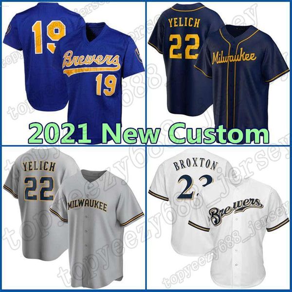 brewers custom 22 christian yelich jersey milwaukee baseball 19 robin yount 8 ryan braun 53 brandon woodruff 38 devin williams men women, Blue;black
brewers custom 22 christian yelich jersey milwaukee baseball 19 robin yount 8 ryan braun 53 brandon woodruff 38 devin williams men women, Blue;black