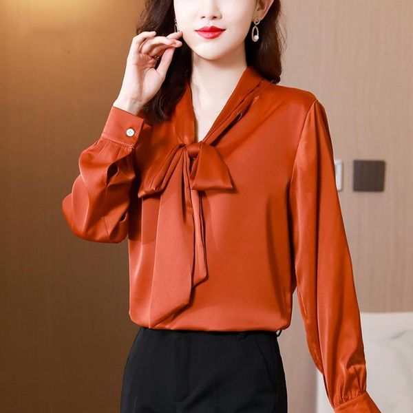 women's blouses & shirts vintage silk blouse women elegant casual long sleeve button up shirt office lady blusas mujer de moda satin q, White
women's blouses & shirts vintage silk blouse women elegant casual long sleeve button up shirt office lady blusas mujer de moda satin q, White