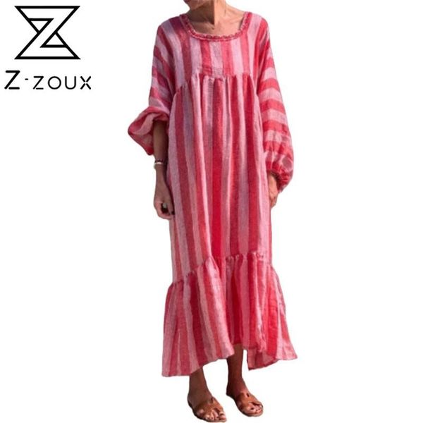women dress striped printed bohemia es long print floral maxi sleeve color matching loose es 210513, Black;gray
women dress striped printed bohemia es long print floral maxi sleeve color matching loose es 210513, Black;gray