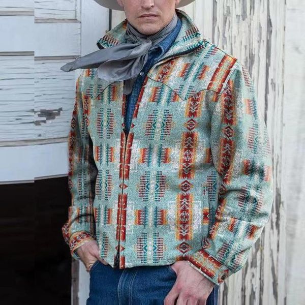 men's jackets vintage pattern printed woolen coat fashion men casual outerwear autumn winter warm long sleeve turn-down collar jacket 2, Black;brown
men's jackets vintage pattern printed woolen coat fashion men casual outerwear autumn winter warm long sleeve turn-down collar jacket 2, Black;brown