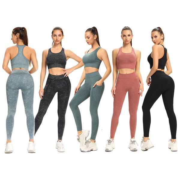 tracksuits ladies sports suit seamless women's bra shockproof vest hip lifting fitness pants, Gray
tracksuits ladies sports suit seamless women's bra shockproof vest hip lifting fitness pants, Gray