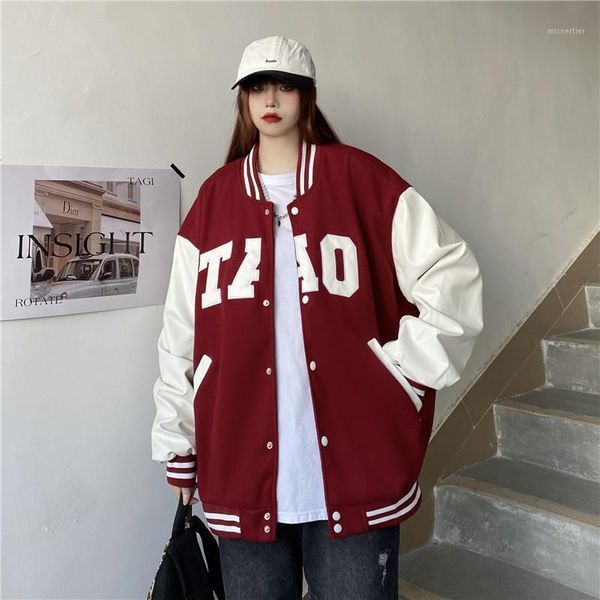 women's hoodies & sweatshirts 2021 autumn long-sleeved loose jacket single-breasted female letters retro shirt baseball uniform women, Black
women's hoodies & sweatshirts 2021 autumn long-sleeved loose jacket single-breasted female letters retro shirt baseball uniform women, Black