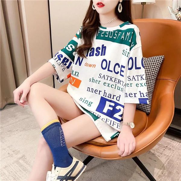 women's t-shirt 2021 o neck fashion short sleeve women summer thin t shirt japanese streetwear oversized, White
women's t-shirt 2021 o neck fashion short sleeve women summer thin t shirt japanese streetwear oversized, White