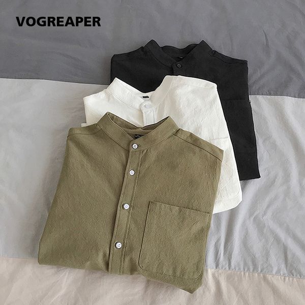 simple design solid colors long sleeve shirts korean fashion mandarin collar 100% cotton white black shirt soft and comfort
simple design solid colors long sleeve shirts korean fashion mandarin collar 100% cotton white black shirt soft and comfort