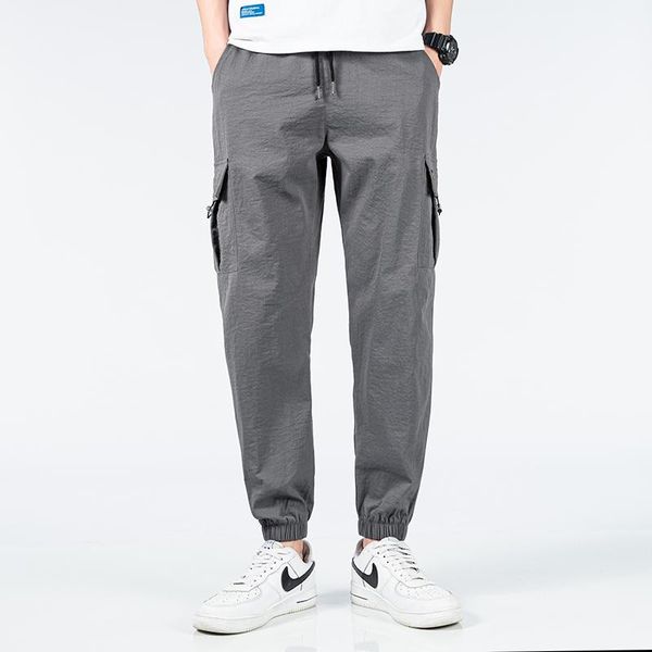 men's ice silk summer ultra-thin sports casual pants tide brand harlan nine-point beam loose feet trousers, Black
men's ice silk summer ultra-thin sports casual pants tide brand harlan nine-point beam loose feet trousers, Black