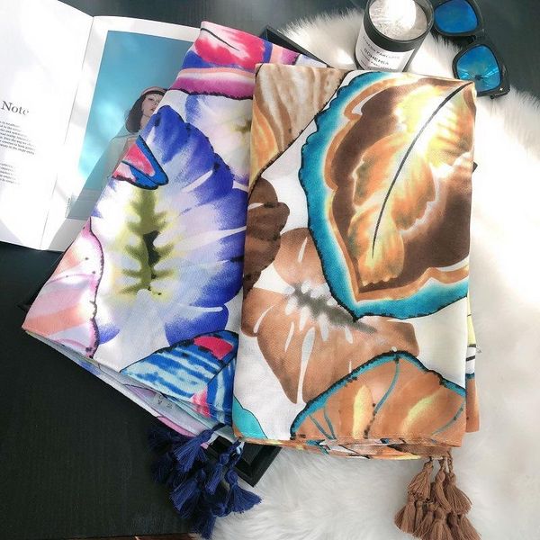 scarves women spain abstract painting floral tassel viscose shawl scarf lady print soft poncho wrap snood headband sjaal muslim hijab, Blue;gray
scarves women spain abstract painting floral tassel viscose shawl scarf lady print soft poncho wrap snood headband sjaal muslim hijab, Blue;gray
