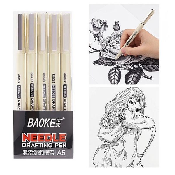 gel pens 5pcs multi fine needle drafting pen set waterproof black color ink art marker liner for drawing sketch animation paint diy f585
gel pens 5pcs multi fine needle drafting pen set waterproof black color ink art marker liner for drawing sketch animation paint diy f585