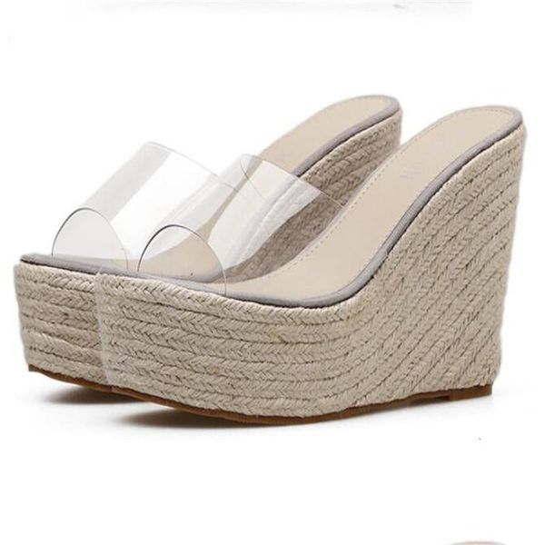 slippers slipper summer comfortable women shoes wedge heel transparent ladies, Black
slippers slipper summer comfortable women shoes wedge heel transparent ladies, Black