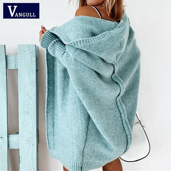 women's knits & tees vangull mid-length all-match cardigans women korean fashion loose batwing sleeve sweaters autumn solid hooded swea, White
women's knits & tees vangull mid-length all-match cardigans women korean fashion loose batwing sleeve sweaters autumn solid hooded swea, White