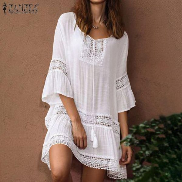 summer women flare sleeve mini dress casual solid hollow out beach short vestidos femme bohemian lace crochet sundress dresses, Black;gray
summer women flare sleeve mini dress casual solid hollow out beach short vestidos femme bohemian lace crochet sundress dresses, Black;gray