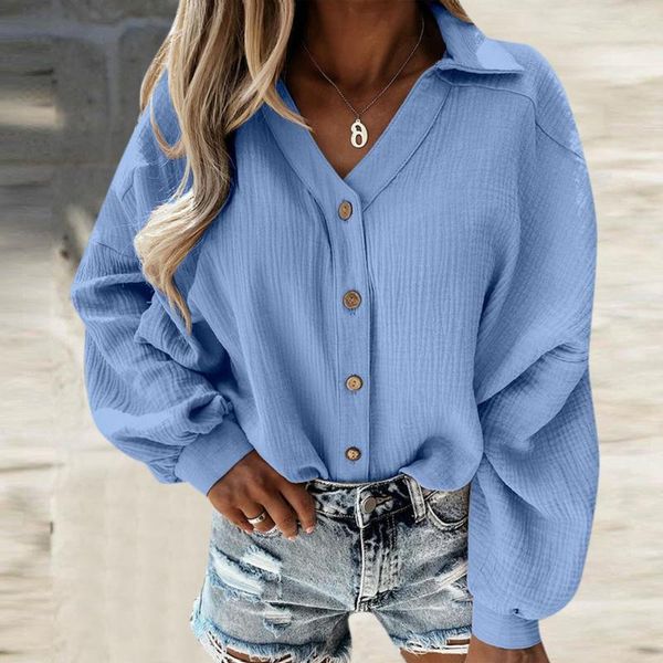 women's t-shirt office lady t shirt vintage clothes solid color turn-down collar button elegant women t-shirts korean long sleeve casua, White
women's t-shirt office lady t shirt vintage clothes solid color turn-down collar button elegant women t-shirts korean long sleeve casua, White