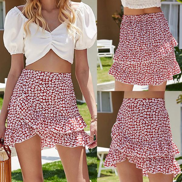 skirts high waist skirt 2021 summer fashion floral printing ruffles hem flouncing splicing holiday style for girls, Black
skirts high waist skirt 2021 summer fashion floral printing ruffles hem flouncing splicing holiday style for girls, Black