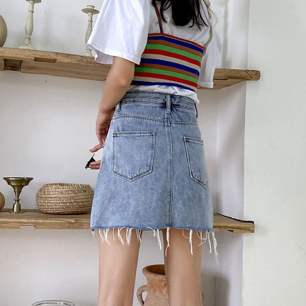 skirts high waist shorts under summer double buttons a line tassel jean korean style saia blue denim mini 3mcr, Black
skirts high waist shorts under summer double buttons a line tassel jean korean style saia blue denim mini 3mcr, Black