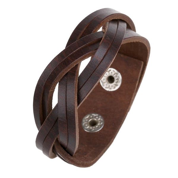 tennis twist pattern men leather bracelets retro brown biker punk casual jewelry fashion party wrap bangles women weave bijoux pulseira, Golden;silver
tennis twist pattern men leather bracelets retro brown biker punk casual jewelry fashion party wrap bangles women weave bijoux pulseira, Golden;silver