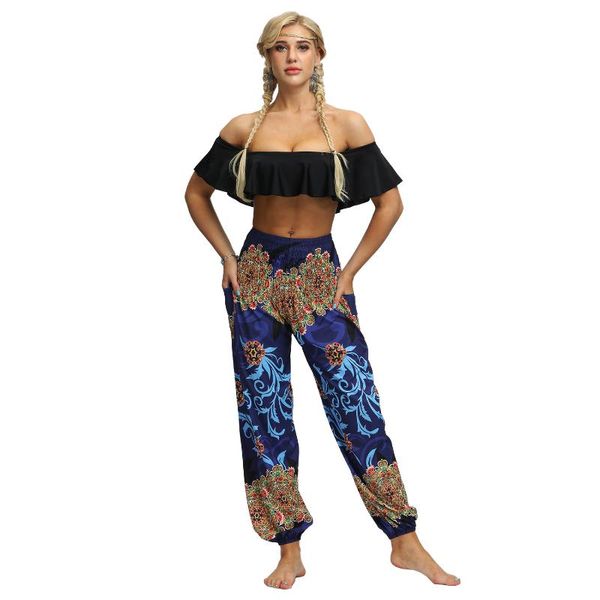 women's pants & capris summer wide leg boho high elastic wiast women loose ethnic print long female trousers plus size, Black;white
women's pants & capris summer wide leg boho high elastic wiast women loose ethnic print long female trousers plus size, Black;white