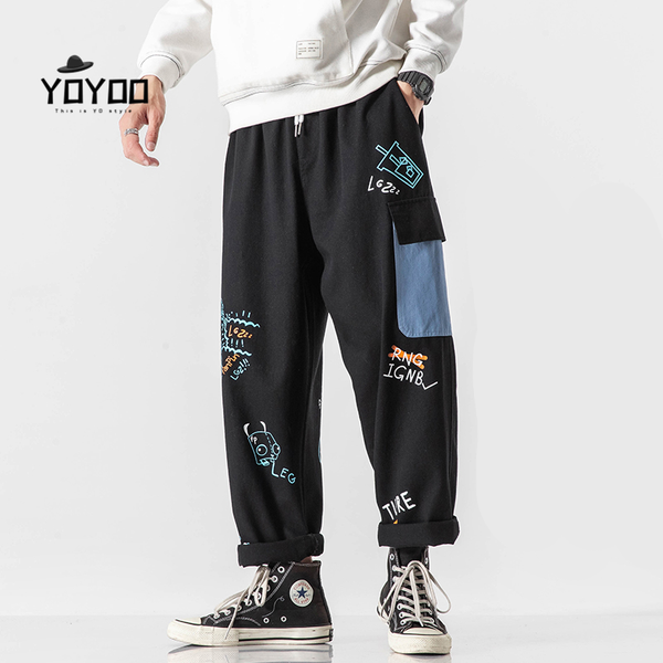 winter men clothing cotton pants oversized streetwear cargo casual loose men's man, Black
winter men clothing cotton pants oversized streetwear cargo casual loose men's man, Black