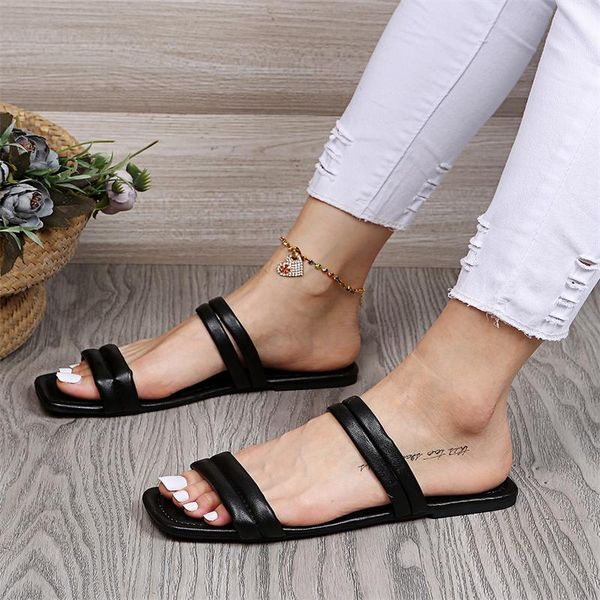 sandals summer gladiator fashion flat slippers outdoor open-toe comfortable casual beach shoes women's large size 43, Black
sandals summer gladiator fashion flat slippers outdoor open-toe comfortable casual beach shoes women's large size 43, Black