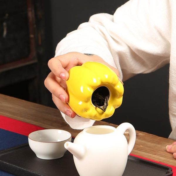 storage bottles & jars creative ceramics green pepper shape tea can mini sealed tank customizable logo porcelain decoration boxes
storage bottles & jars creative ceramics green pepper shape tea can mini sealed tank customizable logo porcelain decoration boxes