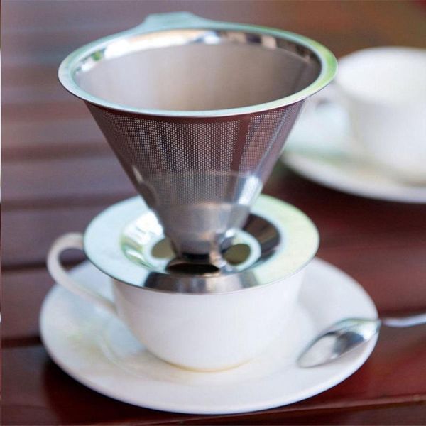 coffee filters stainless steel pour over dripper double layer mesh filter cup stand silver color filtering home kitchen
coffee filters stainless steel pour over dripper double layer mesh filter cup stand silver color filtering home kitchen