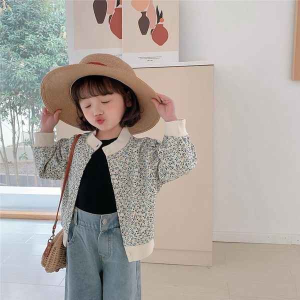 spring arrival girls long sleeve floral coat kids korean design jackets, Blue;gray
spring arrival girls long sleeve floral coat kids korean design jackets, Blue;gray