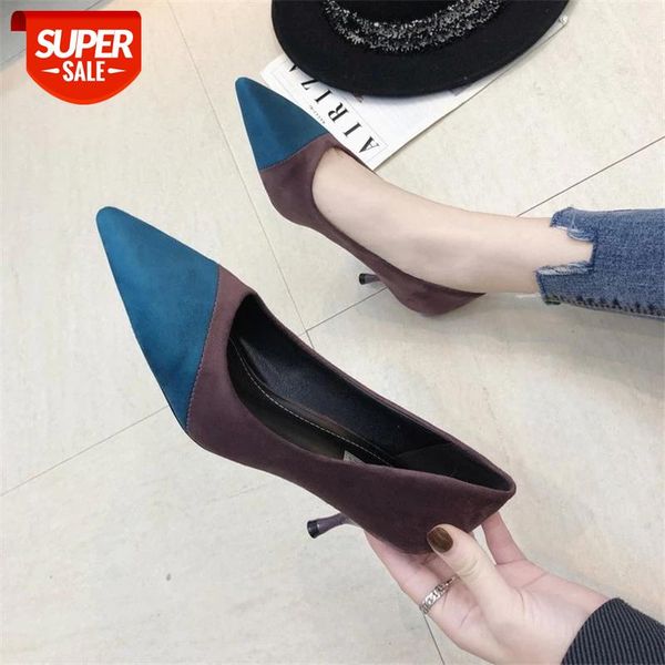 Suede Pointed High Heels pumps women shoes 2019 Spring Autumn Fashion Mixed Colors Office Thin Shallow female #Ce9h, Black
Suede Pointed High Heels pumps women shoes 2019 Spring Autumn Fashion Mixed Colors Office Thin Shallow female #Ce9h, Black