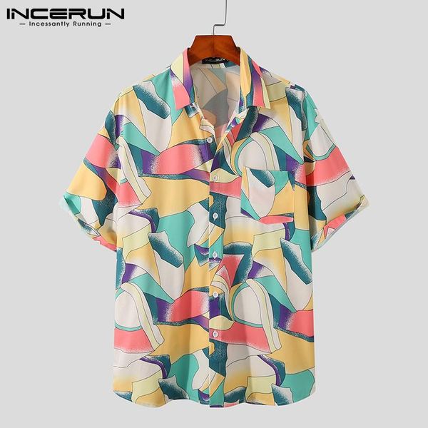 printed men hawaiian shirt summer turn down collar short sleeve vacation casual camisas streetwear loose shirts 5xl men's, White;black 
printed men hawaiian shirt summer turn down collar short sleeve vacation casual camisas streetwear loose shirts 5xl men's, White;black