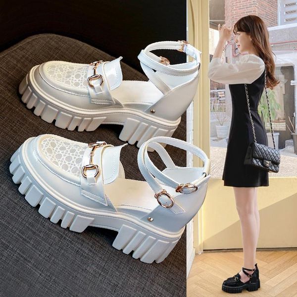 sandals fashion summer women shoes ankle-strap golden monk flatform girls block platform hidden heels, Black
sandals fashion summer women shoes ankle-strap golden monk flatform girls block platform hidden heels, Black